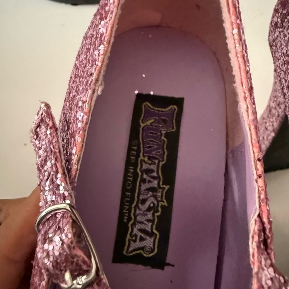 Mary Jane Sparkling Pink Heels like new - Picture 6 of 9